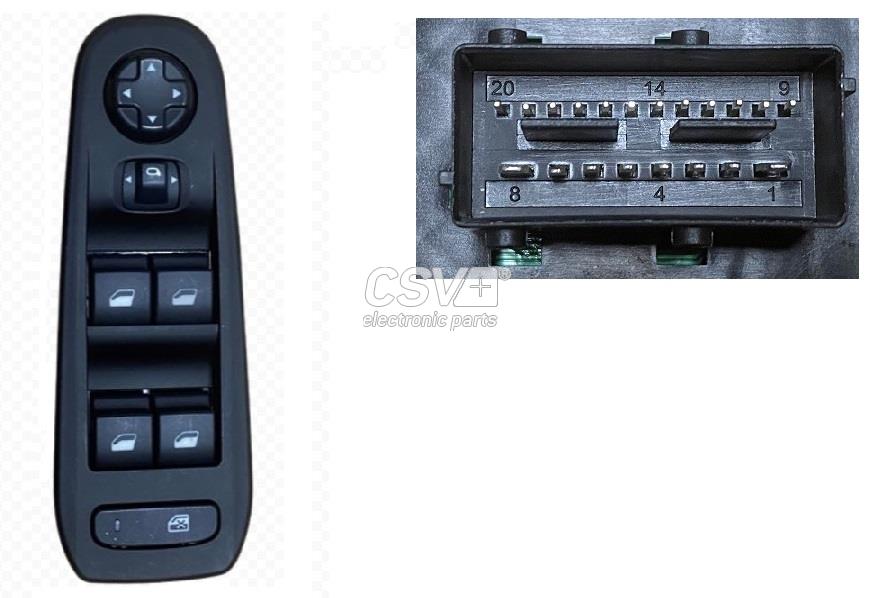 imagen (1) del producto Interruptor Elevalunas Psa